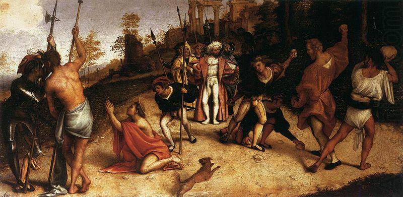 The Martyrdom of St Stephen, Lorenzo Lotto